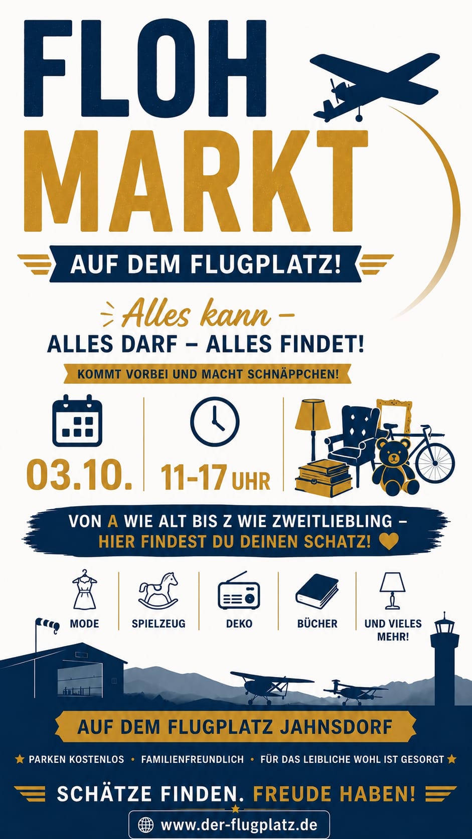 Flohmarkt am Flugplatz 03.10.2026